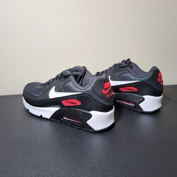 Nike Air Max 90 GS Dark Smoke White DH4349 001 Kids Shoes Youth NEWUS Size 6Y - Picture 4 of 11